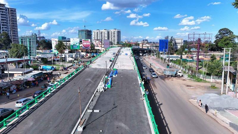 File image of the Ngong Road-Naivasha Road overpass.